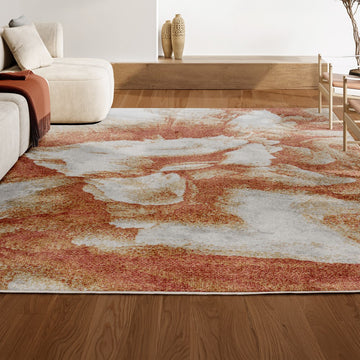 Petalo Abstract Two-tone Modern Area Rug